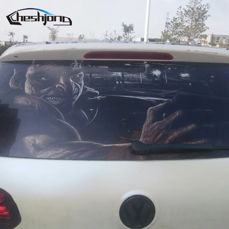  New Arrival Car Rear Window Film Car Rear Windshield Tint One Way Vision Printed Mesh Film