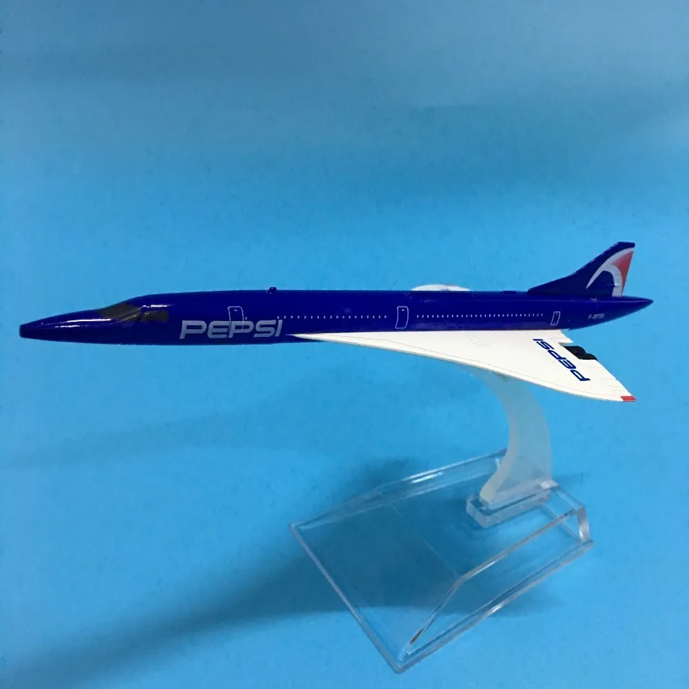 JASON TUTU модель самолета 1:400 литая под давлением металлическая 16 см модель самолета Pepsi Concord airmiles игрушечные самолеты
