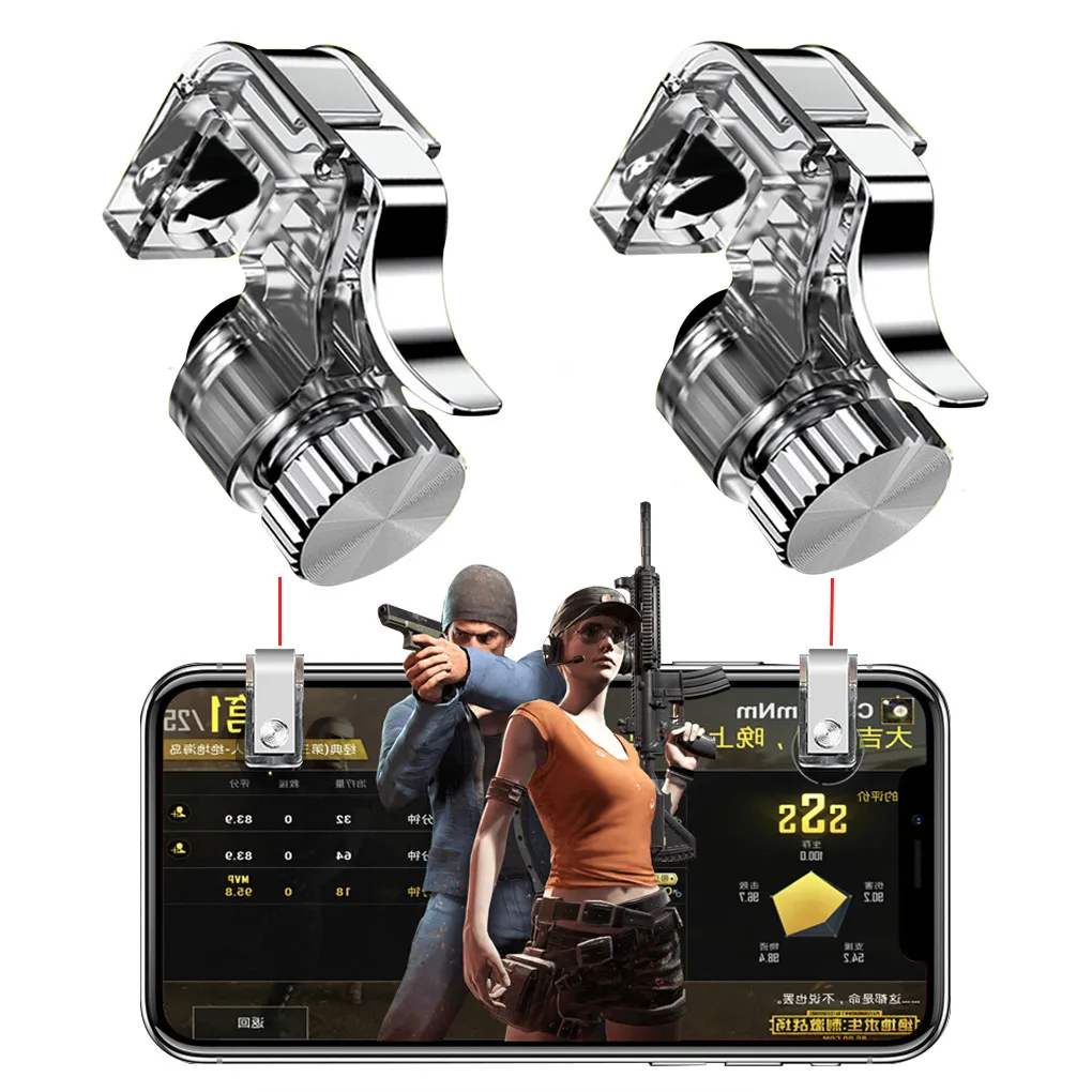 

Mobile phone game Fire button smart phone game Metal Trigger L1 R1 Shooter for smartphone knives / Regulation survival / PUBG