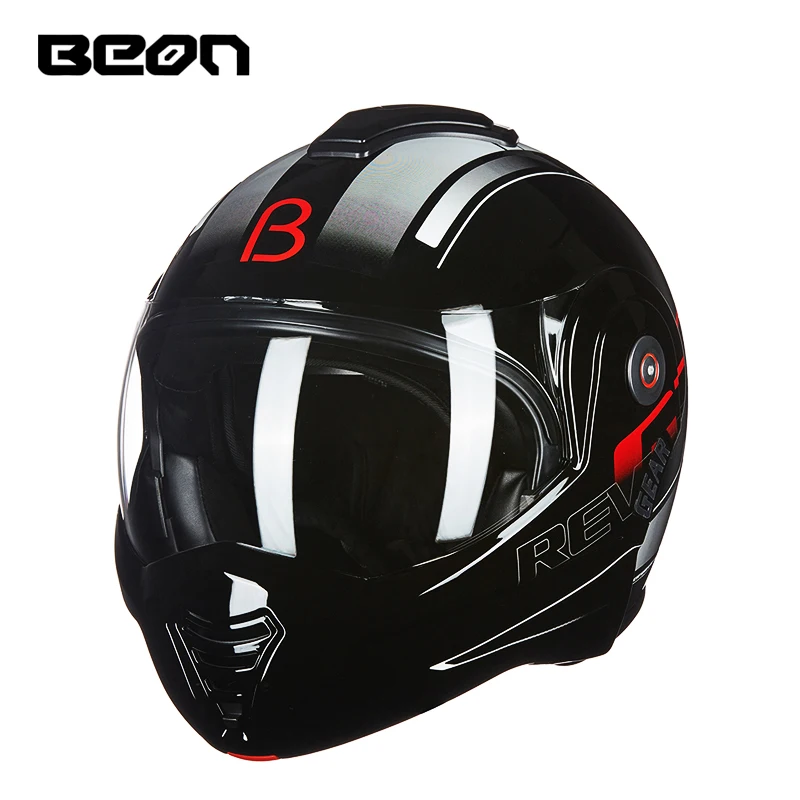 BEON-t702 180 градусов флип moto rcycle шлем casco moto модульный унисекс двойной объектив полный лицо гоночный шлем capacete четыре сезона - Цвет: 1