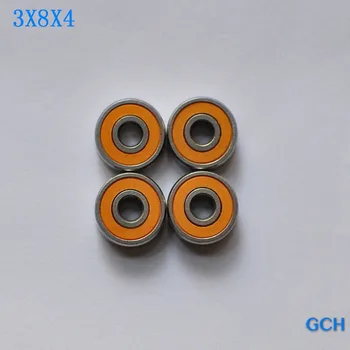 

FREE SHIPPING 3X8X4mm 4PC SMR693 2OS CB ABEC7 lNOX Hybrid Ceramic Fishing Reel Bearings By GCH