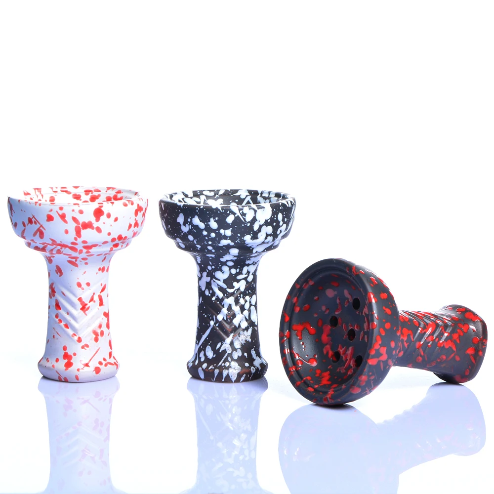 

New Ceramic Hookah Bowl Shisha Tobacco Bowls Chicha Narguile Cachimbas Sisha Nargile Aksesuarlar Sheesha Water Pipe Accessories