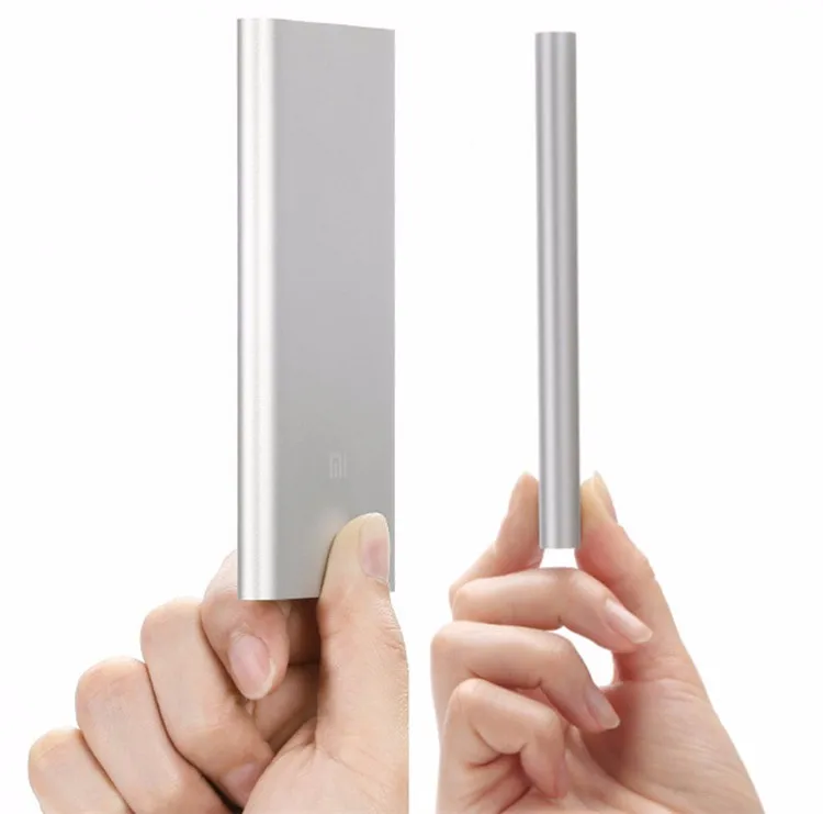 Xiaomi Mi, портативный ультра тонкий 9,9 мм внешний аккумулятор, внешний аккумулятор, зарядное устройство, внешний аккумулятор, повербанк, 5000 мА/ч для сотового телефона