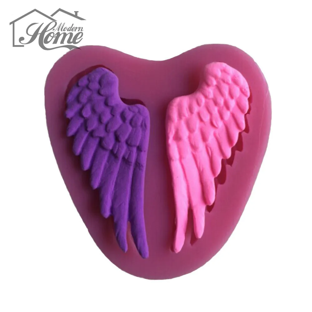 Beautiful Angel Wings Shape Silicone 3D Mold Cookware Dining Bar Non-Stick Cake Decorating Fondant Soap Mold Beautiful Angel Wings Shape Silicone 3D Mold Cookware Dining Bar Non-Stick Cake Decorating Fondant Soap Mold
