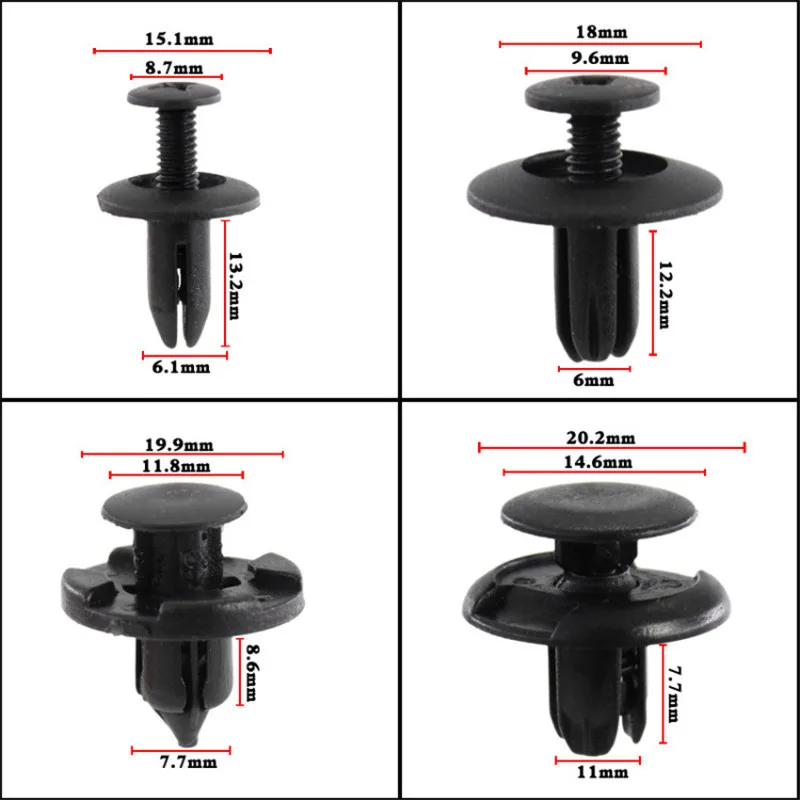 299 штук в штучной упаковке пряжки для Toyota Honda Mazda Subaru Nissan универсальные смешанные автомобильные крепежные зажимы