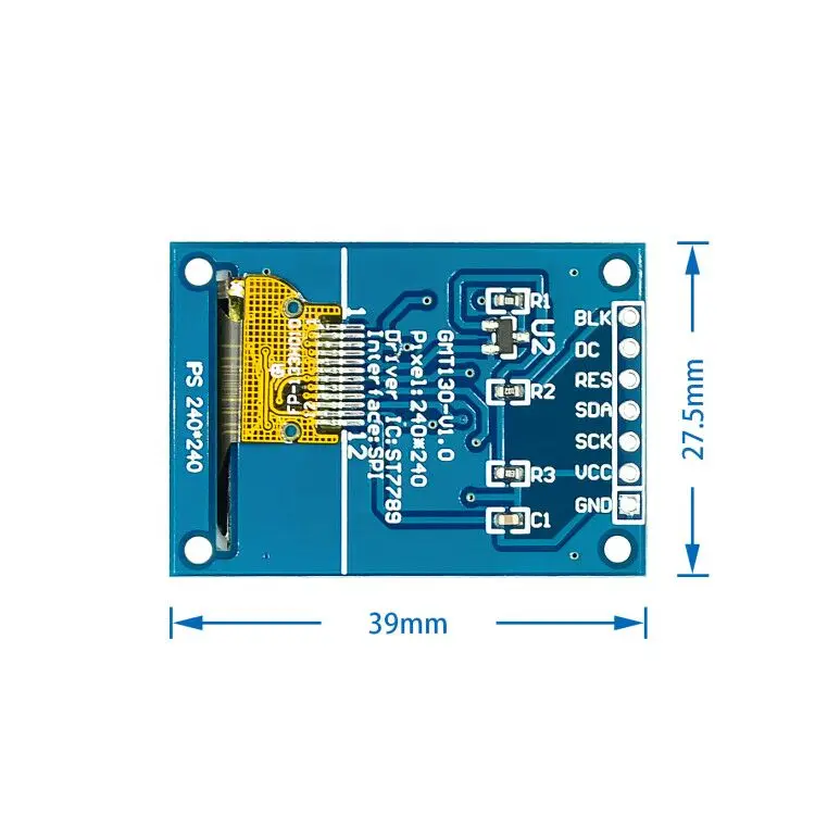 TFT дисплей 0,96/1,3 дюймов ips 7P SPI HD 65K полноцветный ЖК-модуль ST7735 Привод IC 80*160(не OLED) для Arduino