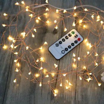 

Remote Control Cluster String Lights Bedroom Wedding Table Party LED Decoration Lights Copper Wire Fairy Christmas Tree Lights