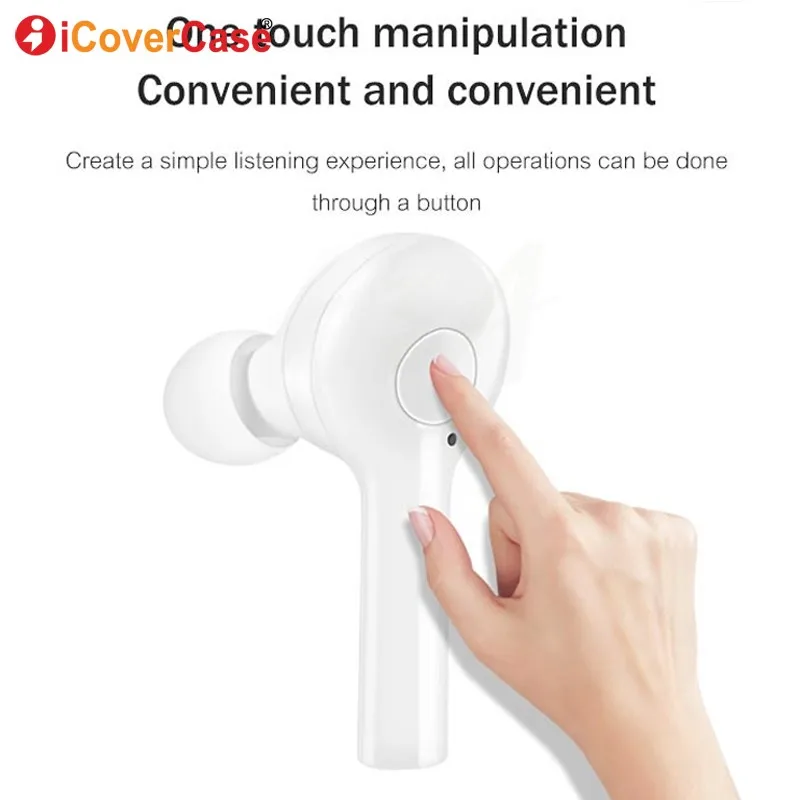 Skup Słuchawki dla Huawei Mate 20X20X10 P30 Lite P20 P10 Plus P9 Lite P8 Honor V20 9 bezprzewodowy słuchawki z bluetooth z etui z funkcją ładowania