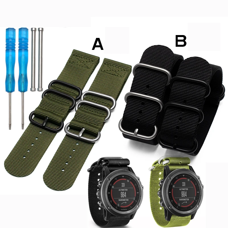 

Hot sale 26MM Garmin Derek Fenix3 watchband Crazy Horse Leather Watchband bracelet