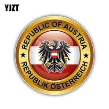 YJZT 12,5 см* 12,5 см наклейка на мотоцикл австрийский герб REPUBLIK ПВХ наклейка на автомобиль 6-1298