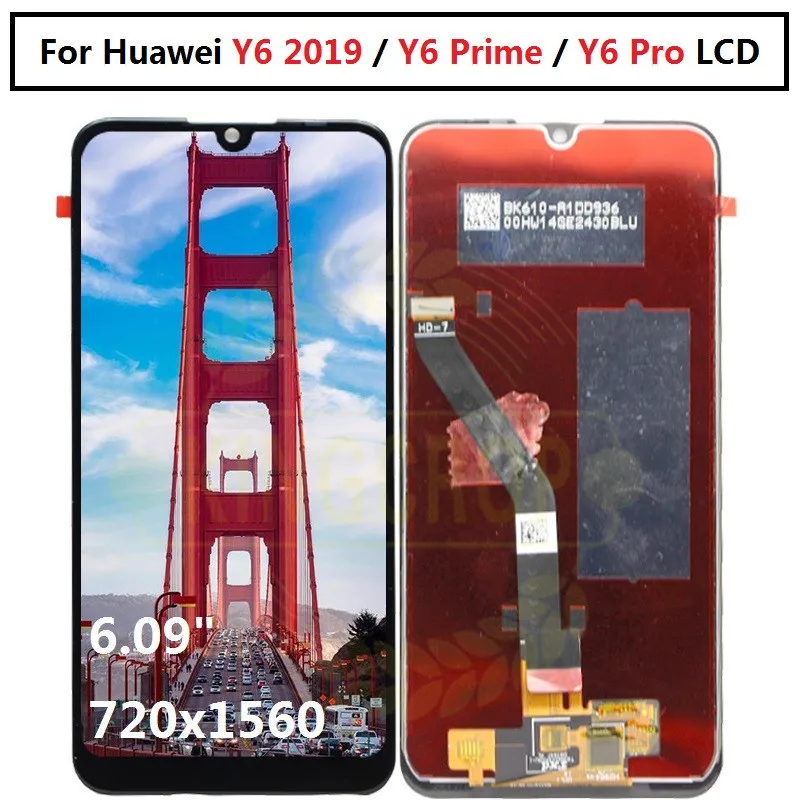 ЖК-дисплей 6 09 дюйма для Huawei Y6 Prime 2019 Pro сенсорный экран с дигитайзером в сборе huawei |
