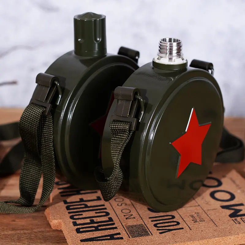 Фляжка из нержавеющей стали 800 304 мл камуфляжный чайник Armygreen Спортивная и уличная