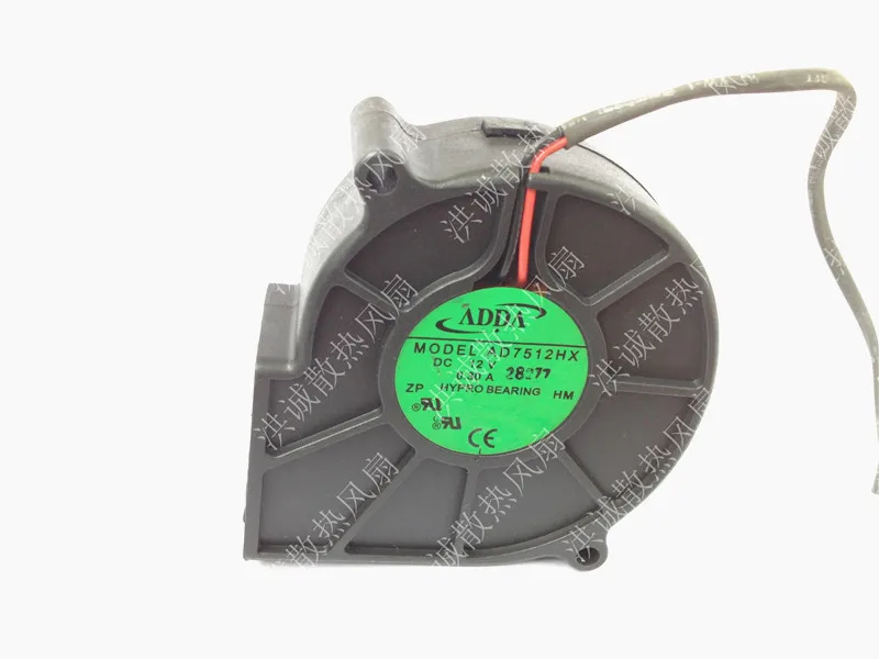 

Free Shipping For ADDA AD7512HX, S DC 12V 0.30A 2-wire 2-pin connector 70mm 70x70x30mm Server Blower Cooling fan