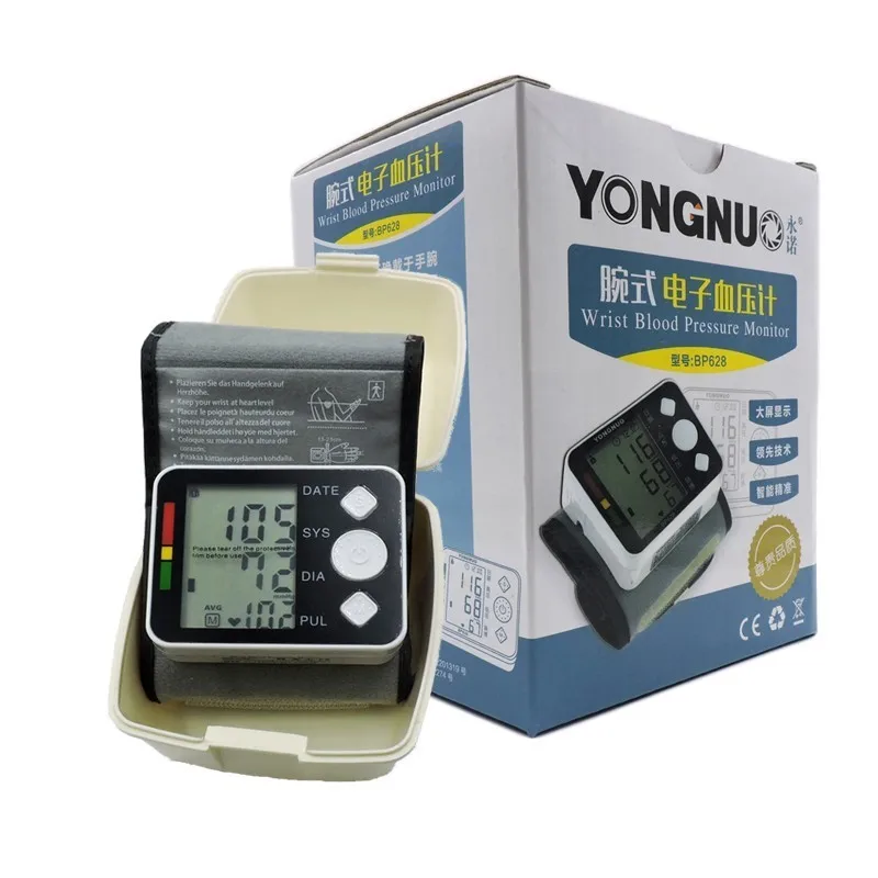 

Automatische Digitale Bloeddrukmeter Pols Manchet Arm Bloeddrukmeter Meter Gauge Meten Armband Apparaat Huishoudelijke Monitor