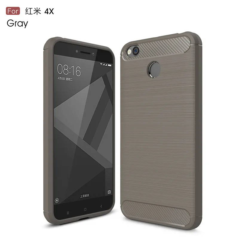 xiaomi leather case handle For Xiaomi Redmi 4X Case Silicone Carbon Fiber Heavy ShockProof Full Protector Fitted Soft TPU Case For Xiaomi Redmi 4X Cover xiaomi leather case handle Cases For Xiaomi