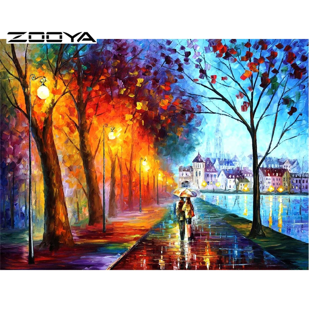 

ZOOYA 3D Diamond Painting Men And Women True Love Fiery Canvas Oil Yarn Dyed Household Decoration DIY Mosaic Embroidery RF686