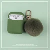 Cute Winter funny Pink fox fur Ball plush keychain Earphone silicon case For Airpods pro 2 Protective Wireless Bluetooth Headset ► Photo 2/6
