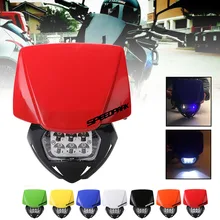 SPEEDPARK Universal Motorcycle Dirt Bike LED moto Headlight Headlamp For KTM SX F EXC XCF SMR MX Enduro Supermoto 2014-2016 powerzone headlight for ktm sx exc xcw xcf sxf smr motorcycle dirt bike motocross supermoto enduro headlamp headlight fairing