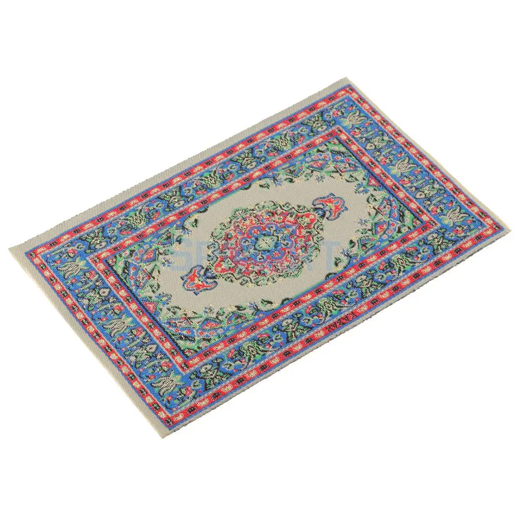1/12 Scale Dollhouse Miniature Turkish Style Area Rug/Carpet/Mat Floor Coverings for Dolls House Any Rooms Furniture Decor Accs