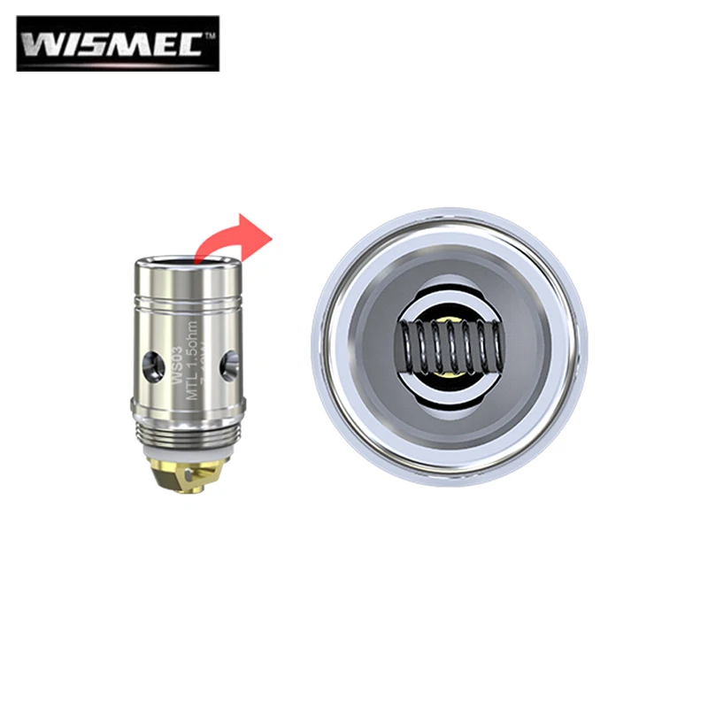 Оригинальный WS03 MTL 1.5ohm замены головки катушки для Amor НС танк электронной сигареты CB-60 5 шт./лот