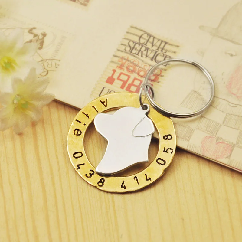 

Personalized Rottweiler dog tag, Hand stamped Pet Tag, Custom Name & Phone number, Dog Charm, Alloy Pet Jewelry, pet ID tag