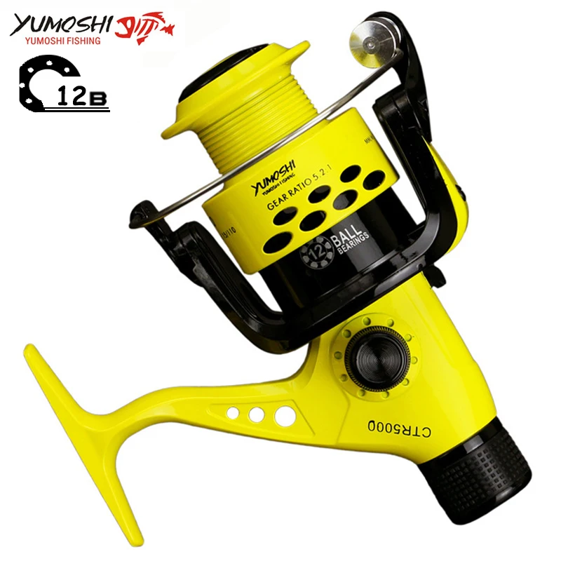 

Beginner Fishing Plastic Coil Fishing Reels12BB 2000 - 7000 Series Rear Brake Wheel Left Right Hand Folding Lure Spinning Reel