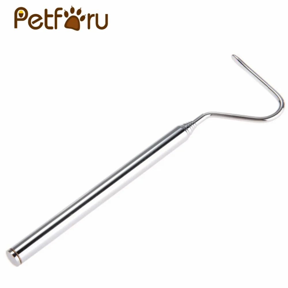 

Petforu Stretchable Stainless Steel Snake Catcher Hook Reptile Grabber Handling Tool - Sliver