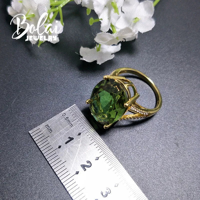 Bolaijewelry, большой размер, Овальный 13*18 мм, женские кольца из зултанита, меняющие цвет, Настоящее серебро 925 пробы, хорошее ювелирное изделие, лучший подарок для жены и мамы