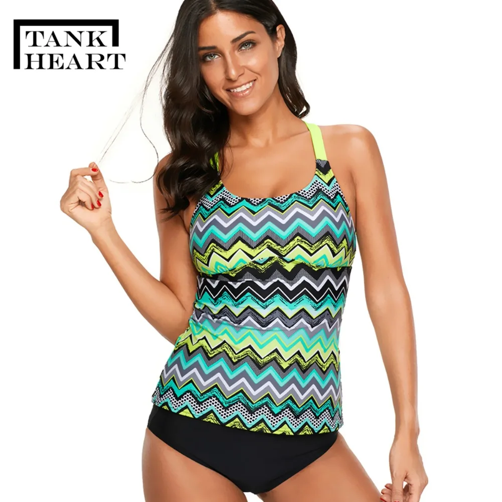 Stripe poto sexi Biquini Plus Size Swimwear two piece Swimsuit tankini ...