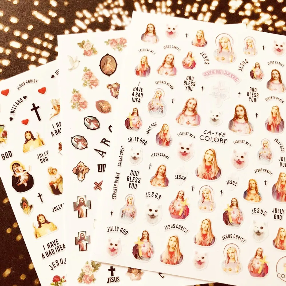 

CA-126-148-149-194-195-208 FLOWER 3d nail art stickers decal template diy nail tool decorations