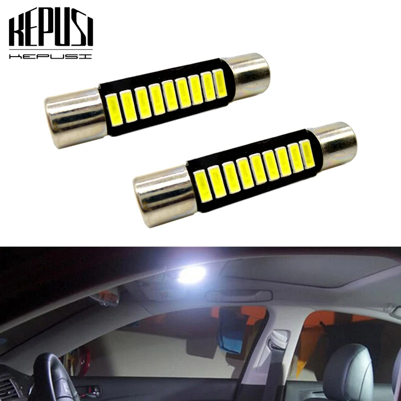 

29mm 31mm Festoon Car led C5W C10W 6641 6614F Dome Sun Visor Vanity Mirror Light Door Reading Lamp License plate light 12V White