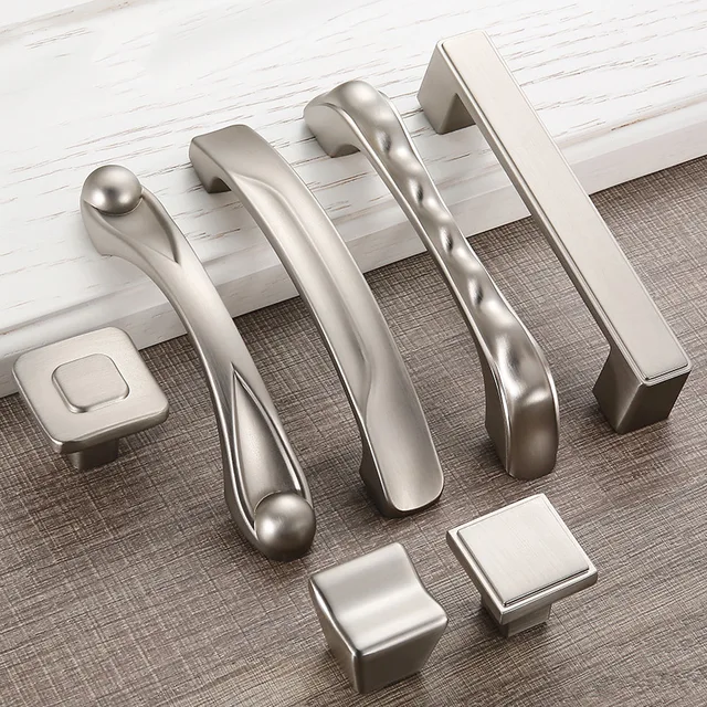 Cheap 5 pieces Modern Sliver Door Handles Simple Elegant Drawer Pulls Knob Kitchen Cabinet Handles and Knobs Furniture Handle Hardware Cheap 5 pieces Modern Sliver Door Handles Simple Elegant Drawer Pulls Knob Kitchen Cabinet Handles and Knobs Furniture Handle Hardware