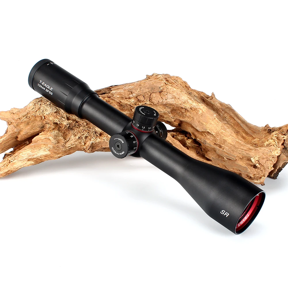 T-Eagle SR 10X44 SFSS Hunting Riflescopes Side Parallax Glass Etched Reticle Turrets Lock Reset Fixed Magnification 10X Scope (5)