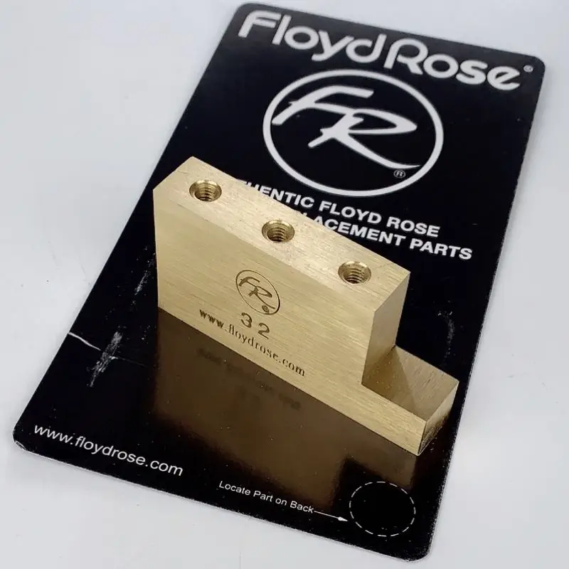 Оригинальный бренд Floyd Rose 32 мм L образный латунный блок изготовлено Rose|Детали и