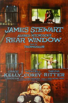 

REAR WINDOW Movie Poster 1954 SILK POSTER Decorative painting 24x36inch