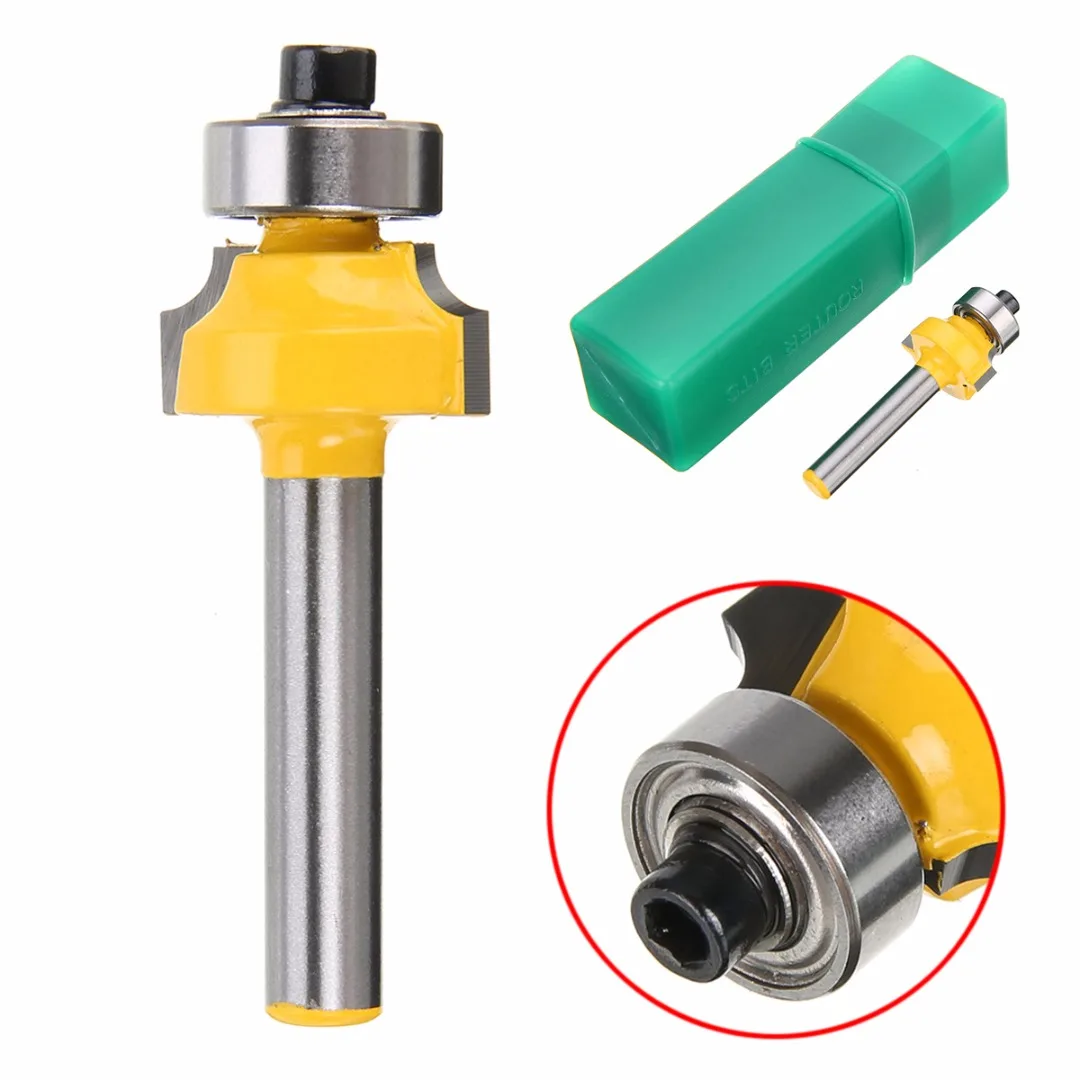 1/8" Radius Carbide Router Bit 1/4" Shank Round Over Edging Router Bit