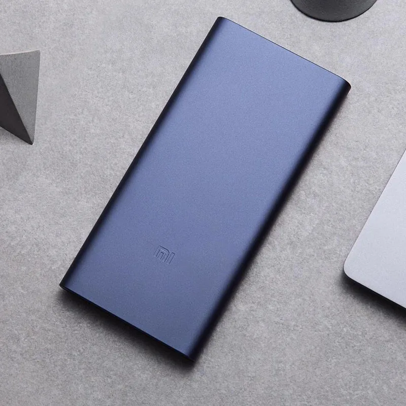 Продажа Xiaomi Mi Power Bank 2, 10000 мА ч, обновленный с двумя font b usb b font выходами, Powerbanks, Поддерживает двустороннюю быструю зарядку для XiaoMi