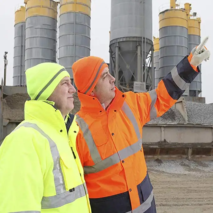 

High Elasticity Reflective Knit Cap,Cold-Proof Windproof Warm,for Outdoor Workers in Winter