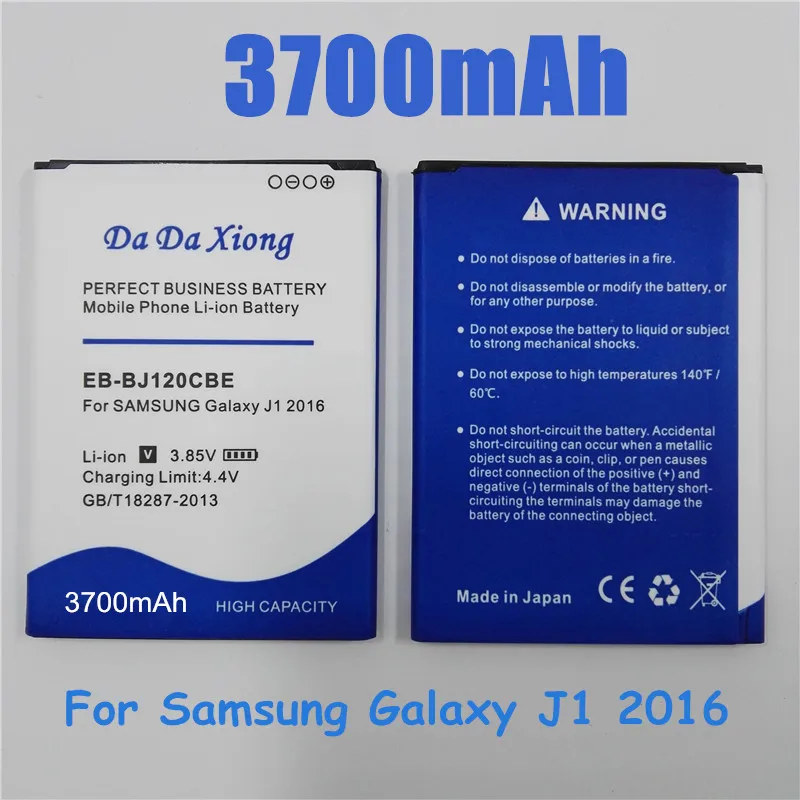 Аккумулятор для Samsung Galaxy J1 2016 3700 мАч версия J120F Express 3 J120A J120T J120 EB BJ120CBE|battery for