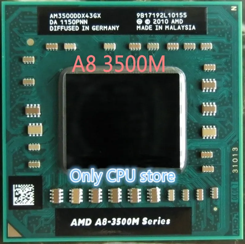 

Original AMD Quad-Core A8-3500M 1.5Ghz Socket FS1 A8 3500M AM3500DDX43GX A8-Series notebook APU Notebooks laptop free shipping