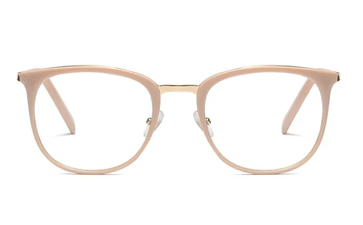 CCSPACE 45535 Женские квадратные металлические оправы для очков, женские брендовые дизайнерские оптические очки, модные очки, компьютерные очки