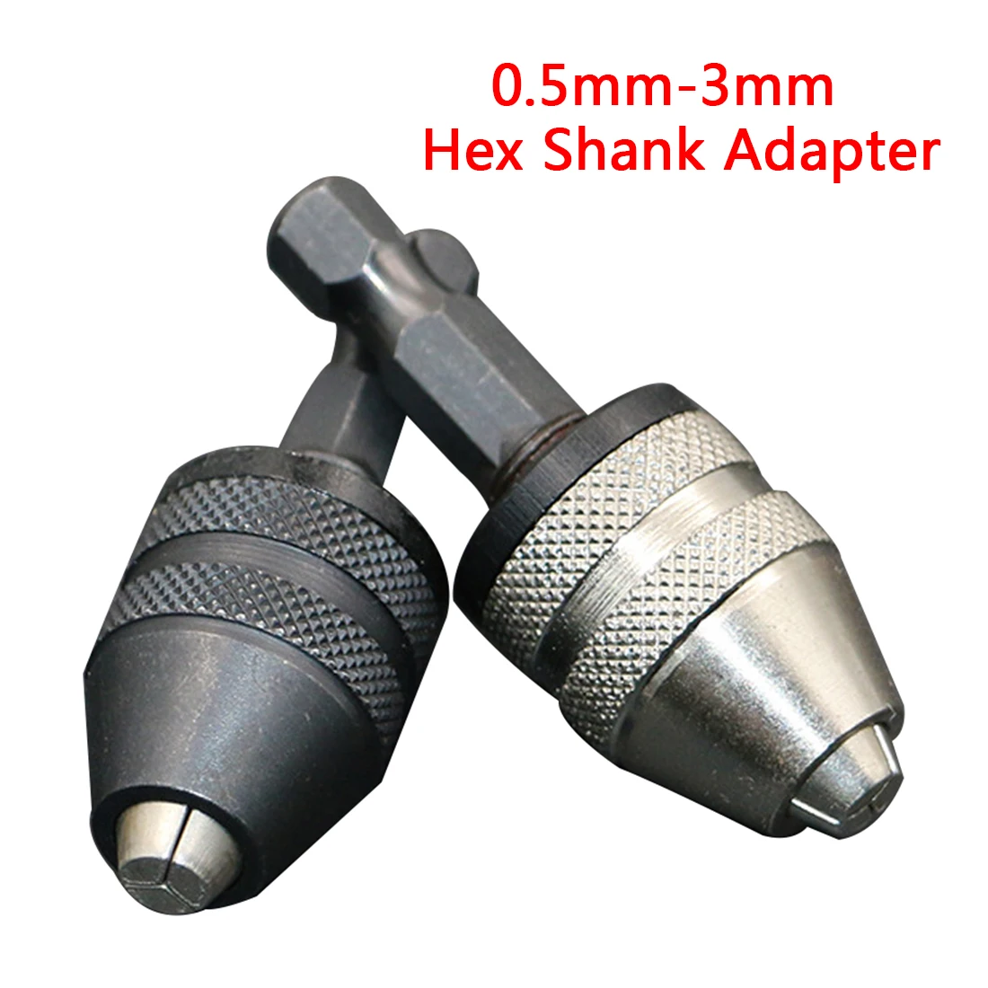 

Keyless 1/4 Inch 0.5mm-3mm Hex Shank Adapter Converter Drill Bit Chuck Quick Change Universal Chuck Alloy