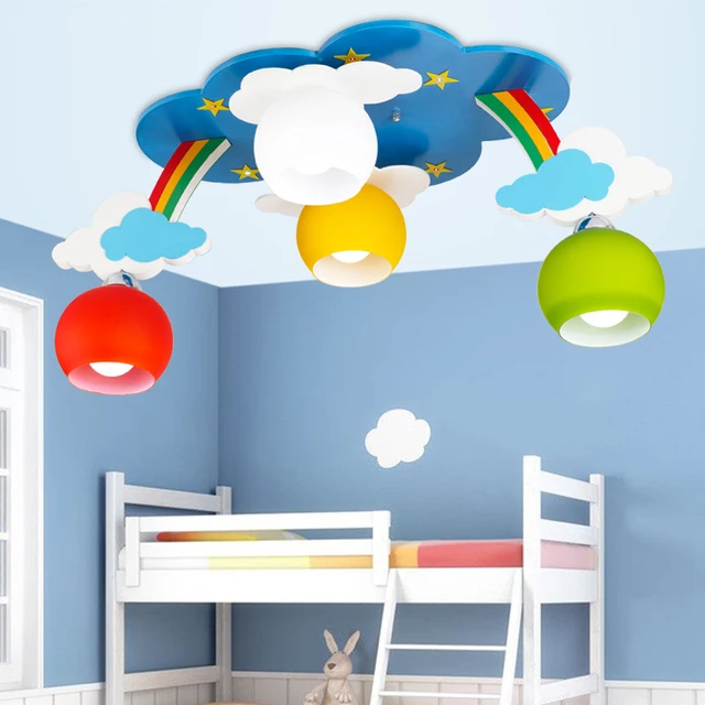 kids bedroom cartoon surface mounted ceiling lights modern children