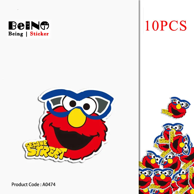 ELMO VINYL STICKER LAPTOP LUGGAGE SKATEBOARD