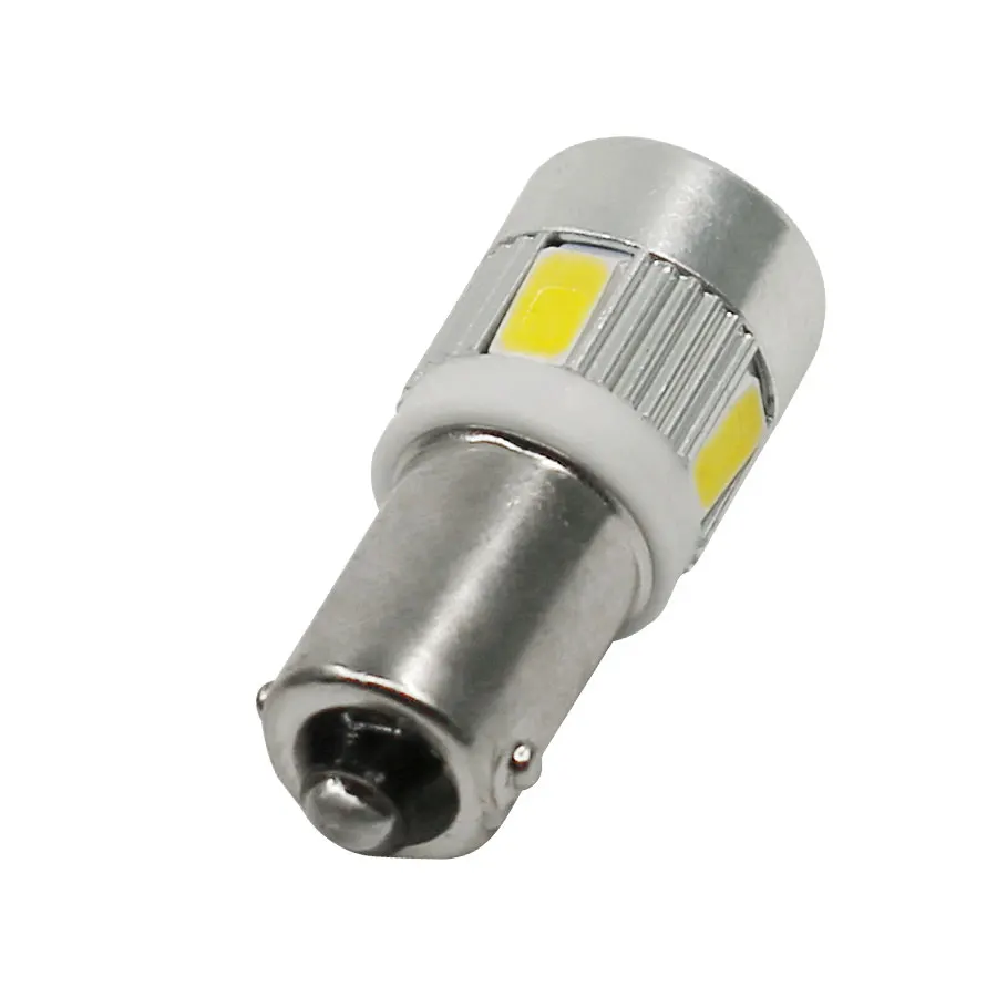 YCCPAUTO T4W BA9S светодиодный светильник белый 5630 5730 SMD Автомобильная клиновидная лампа разрешение на парковку пластина T11 лампа резервный тормозной светильник s 1 шт - Испускаемый цвет: BA9S 6SMD