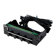 Cooler Gadget Fan Speed Temperature Sensor Fan Controller Governor PC 5.25″ LCD Panel Hardware Protector Promotion Dropshipping