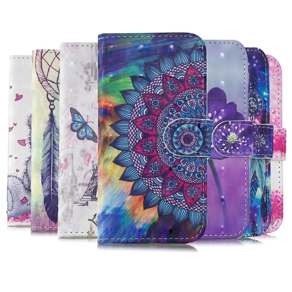 

Case For Huawei P30 lite Pro P Smart Y6 Y7 Y9 2019 Book Flip Phone Cover Card Slot 3D Painted Wallet Leather P30lite P30Pro