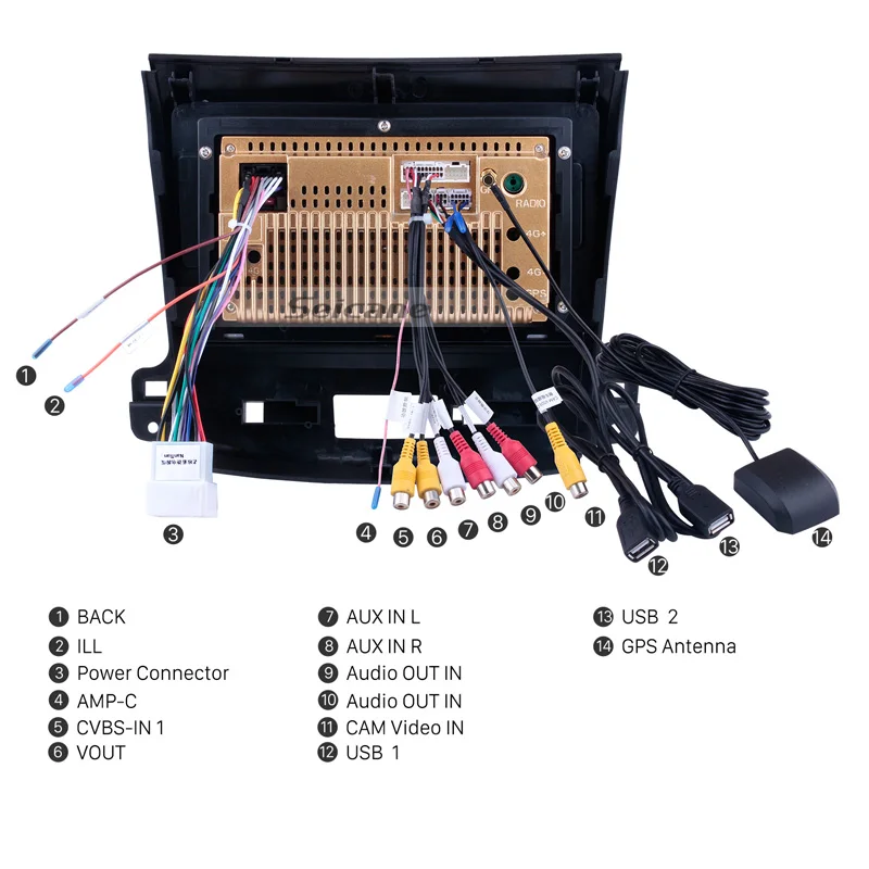 Cheap Seicane 8-core Android 8.1 9 Inch Touchscreen Bluethooth 2Din Car Radio GPS For 2006 2007 2008 2009-2014 MITSUBISHI Outlander 4