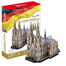 T0456 3D Паззлы Кельнский Собор DIY Building Бумага Модель Дети Творческий подарок развивающие игрушки для детей Лидер продаж