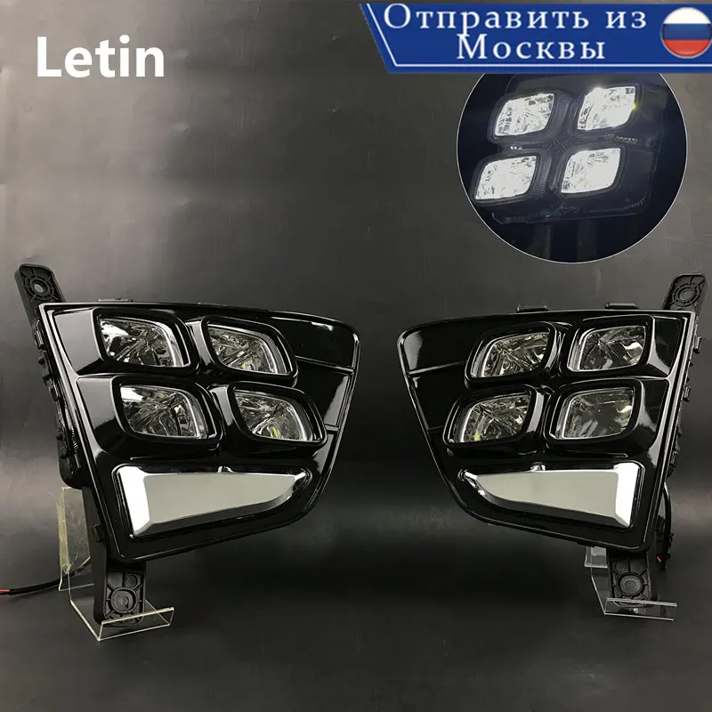 

For Hyundai Creta IX25 2014 2015 2016 Waterproof LED Daytime Running Light DRL Fog Lamp